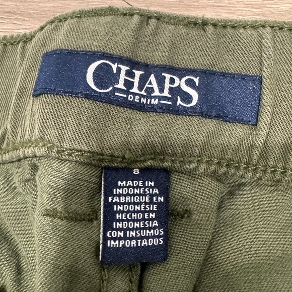 Chaps Olive Green Wide Leg Pants Size 8 - Picture 15 of 16